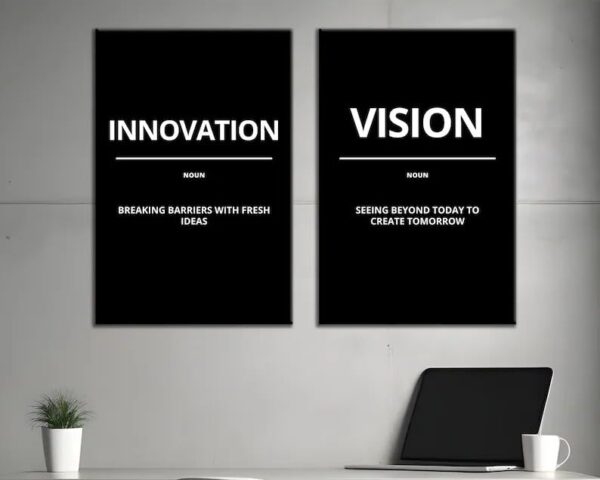 Motivational Quotes Framed Posters for Wall Décor – Perfect for Home, Office & Workspace !!