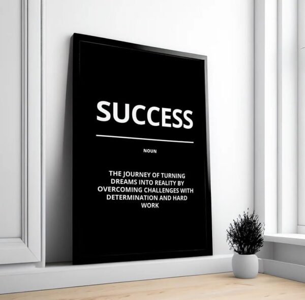 Motivational Quotes Framed Posters for Wall Décor – Perfect for Home, Office & Workspace !!