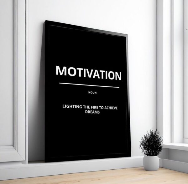 Motivational Quotes Framed Posters for Wall Décor – Perfect for Home, Office & Workspace !!