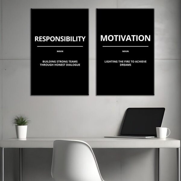 Motivational Quotes Framed Posters for Wall Décor – Perfect for Home, Office & Workspace !!