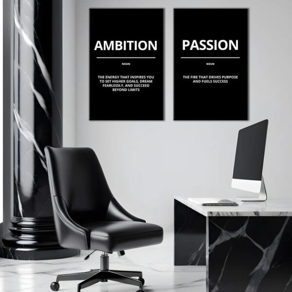 Motivational Quotes Framed Posters for Wall Décor – Perfect for Home, Office & Workspace !!