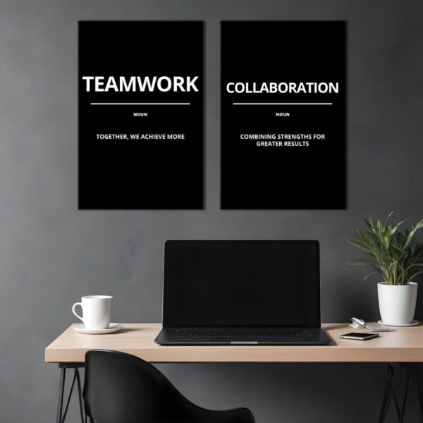 Motivational Quotes Framed Posters for Wall Décor – Perfect for Home, Office & Workspace !!