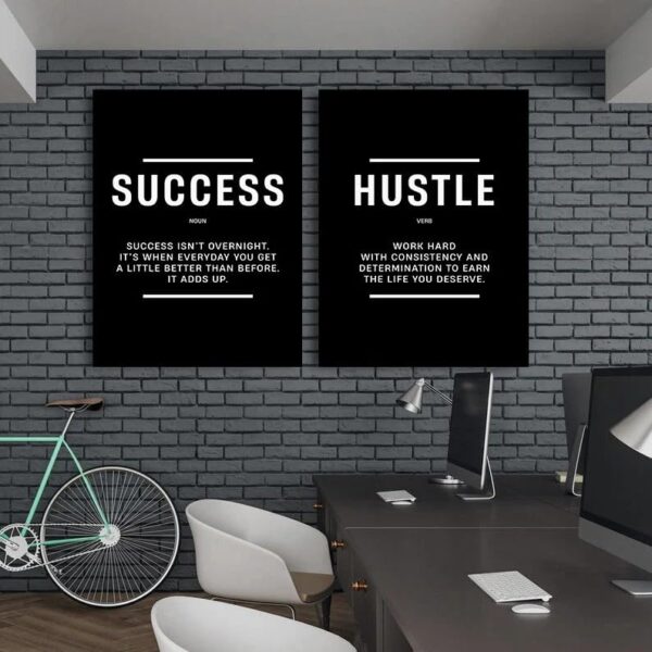 Motivational Quotes Framed Posters for Wall Décor – Perfect for Home, Office & Workspace !!