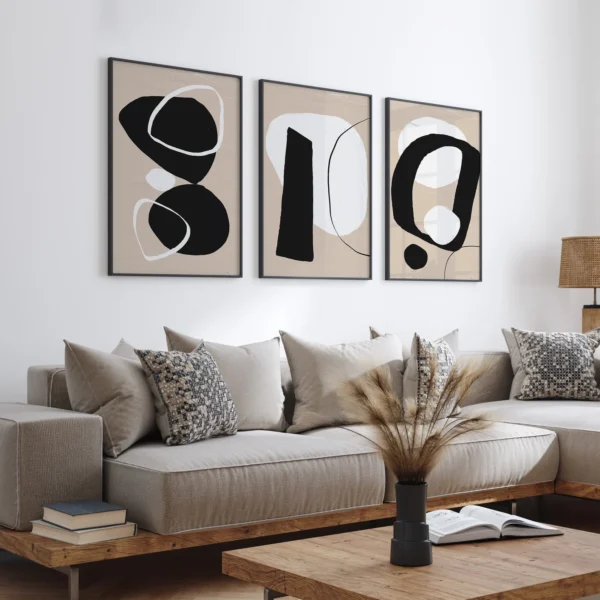 Framed Abstract Wall Art & Décor for Living Room, Bedroom & Office.