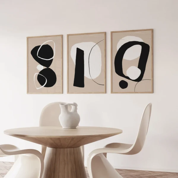 Framed Abstract Wall Art & Décor for Living Room, Bedroom & Office.