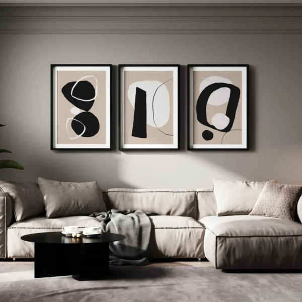 Framed Abstract Wall Art & Décor for Living Room, Bedroom & Office.