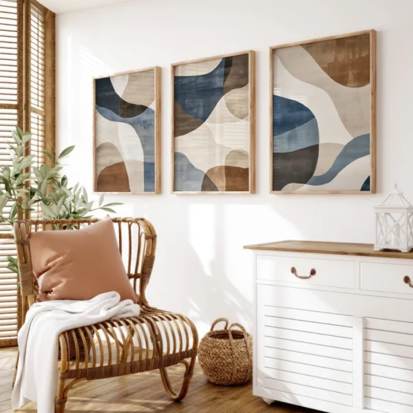 Framed Abstract Wall Art & Décor for Living Room, Bedroom & Office !!