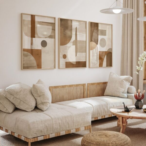 Framed Abstract Wall Art & Décor for Living Room, Bedroom & Office.