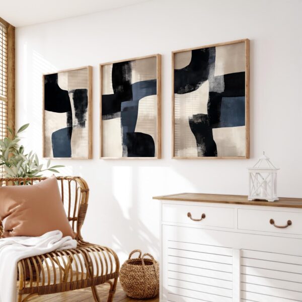 Framed Abstract Wall Art & Décor for Living Room, Bedroom & Office.