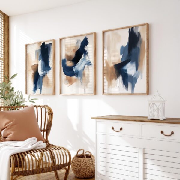 Framed Abstract Wall Art & Décor for Living Room, Bedroom & Office.