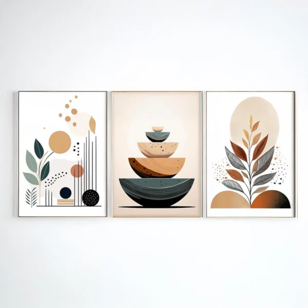 Framed Abstract Wall Art & Décor for Living Room, Bedroom & Office !!