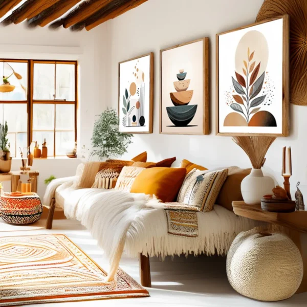 Framed Abstract Wall Art & Décor for Living Room, Bedroom & Office !!