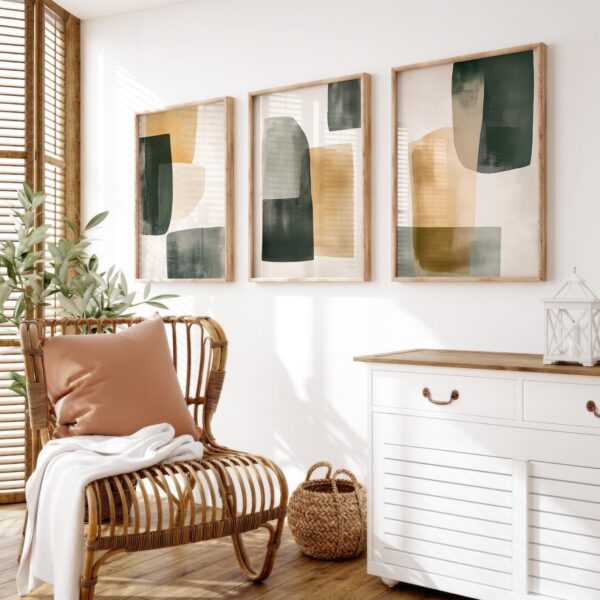 Framed Abstract Wall Art & Décor for Living Room, Bedroom & Office.