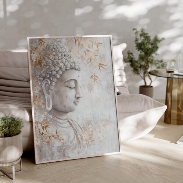 Framed Buddha Wall Art for Home, Living Room, Bedroom & Office | Spiritual & Elegant Wall Décor.