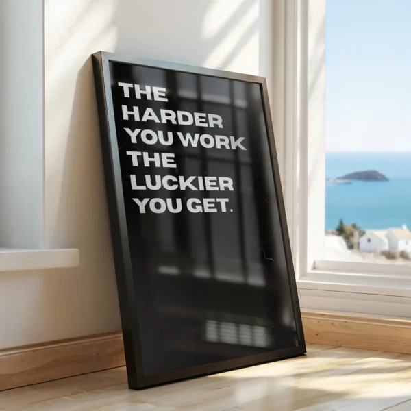 Motivational Quotes Framed Posters for Wall Décor – Perfect for Home, Office & Workspace - 12 X 18 Inches.