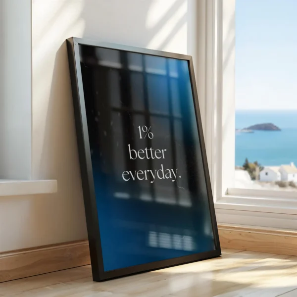 Motivational Quotes Framed Posters for Wall Décor – Perfect for Home, Office & Workspace - 12 X 18 Inches.