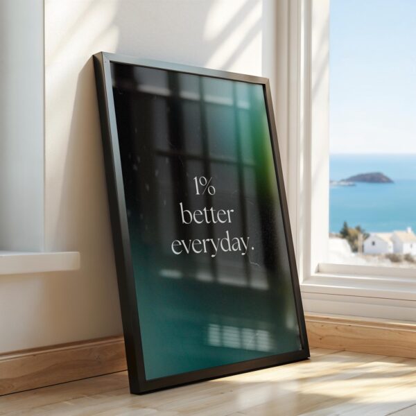 Motivational Quotes Framed Posters for Wall Décor – Perfect for Home, Office & Workspace - 12 X 18 Inches.