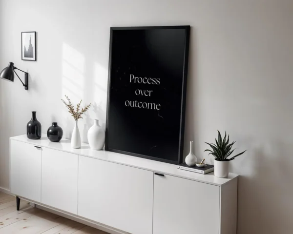 Motivational Quotes Framed Posters for Wall Décor – Perfect for Home, Office & Workspace - 12 X 18 Inches.