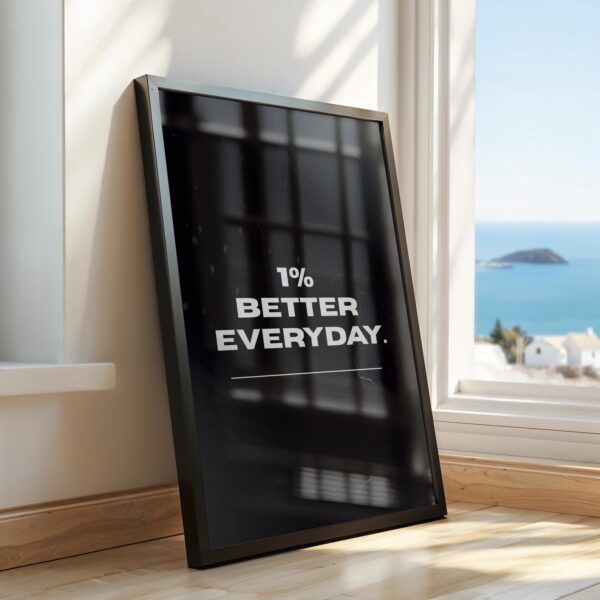 Motivational Quotes Framed Posters for Wall Décor – Perfect for Home, Office & Workspace - 12 X 18 Inches.