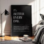 Motivational Wall Art | Modern Inspirational Quote Wall Décor for Home, Office & Study Room